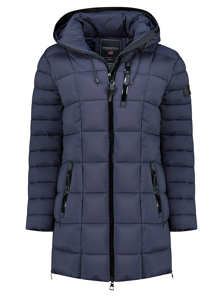 Geographical Norway Steppmantel "Bastia" in Dunkelblau - XXL
