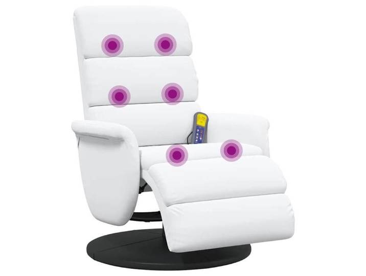 Fauteuil inclinable Blanc PU - - blanc - avec accoudoirs 912bev12f