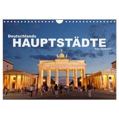 Deutschlands Hauptstädte (Wandkalender 2026 DIN A4 quer), CALVENDO Monatskalender
