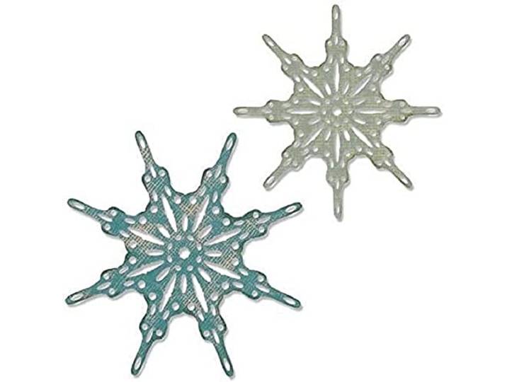 Sizzix Thinlits stanssjablonen 2 stuks 664227 chique sneeuwvlokken van Tim Holtz, veel, eenheidsmaat