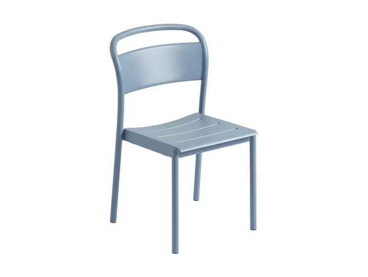 Muuto Linear steel side chair Stahlstuhl Pale blue