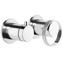 Gessi Anello, Fertigmontageset Einhebelmischer Wanne/ Dusche, mit runden Rosetten für UP-Körper, mit 2-Wege Umlenk-Kartusche, 63380031, Farbe: Chrom