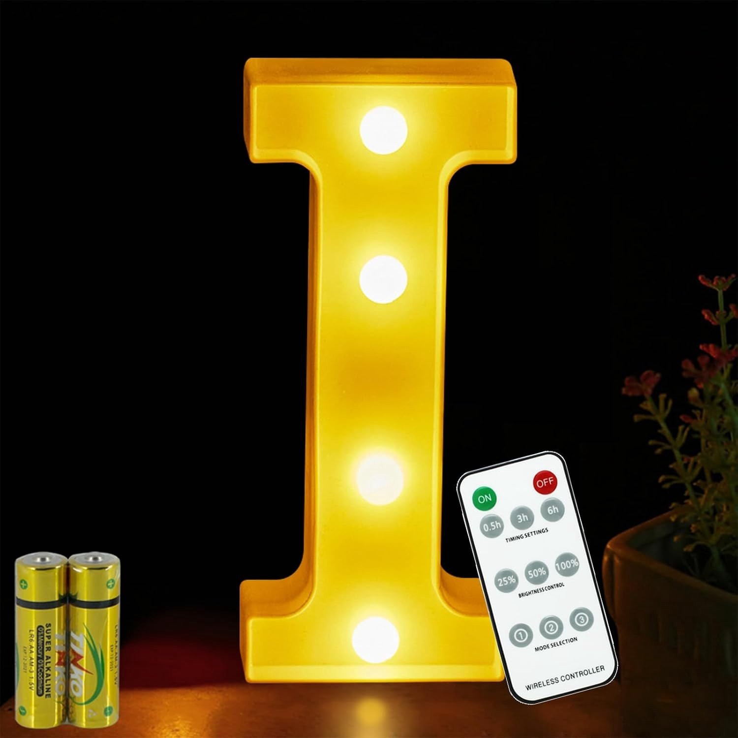 LED Alphabet Lamp met Afstandsbediening en Accentverlichting voor Sfeervolle Decoratie