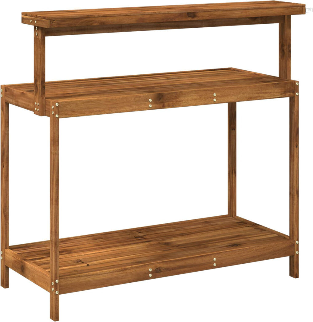 Lark Manor Solid Wood Potting Bench Walnut 111.5cm W