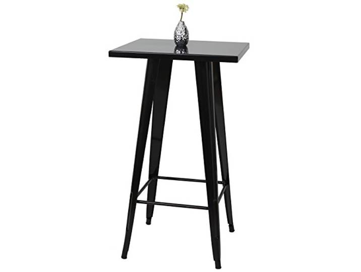 Mendler Stehtisch HWC-A73, Metall Industriedesign 105x60x60cm - schwarz Bistrotisch, Bartisch