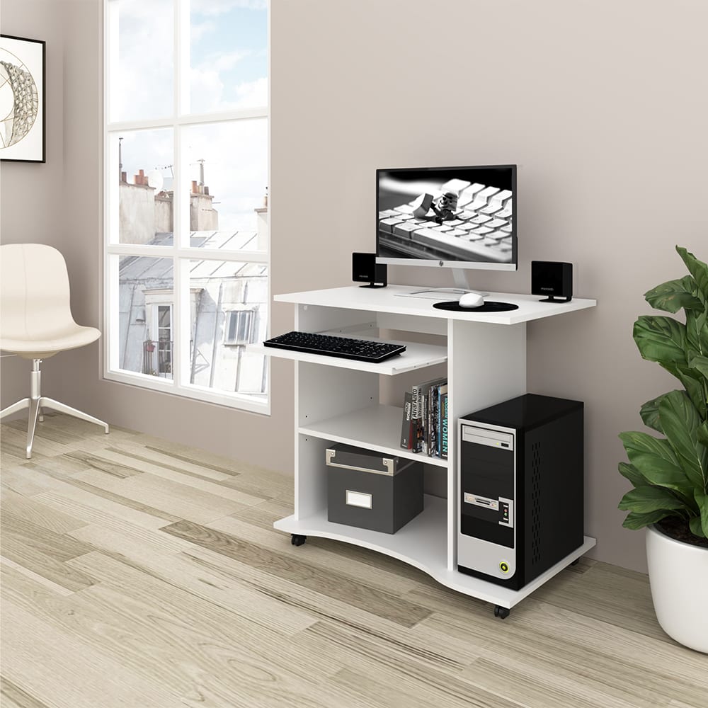 Vicco Bureau blanc 80x75cm Blanc 80x75x50cm