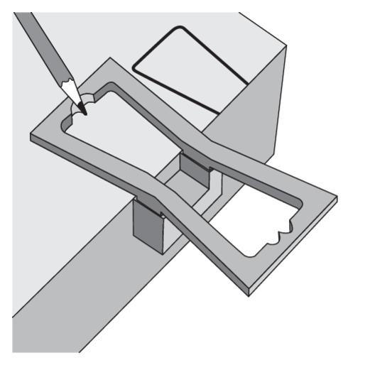 Yato Profi Schablone für Schwalbenschwanzverbindungen Markierhilfe 64 x 23 x 18 mm YT-44080 (YT-44080)