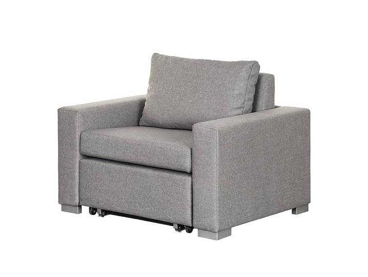 Schlafsessel Basic Grau/Grau Stoff Doran 110 x 90 x 90cm