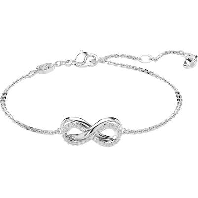 Armband SWAROVSKI "Hyperbola" Gr. M, silber (metallfarben, kristallweiß, kristallweiß), Armbänder, Damen, M, Metall, Armband, mit Swarovski Kristall