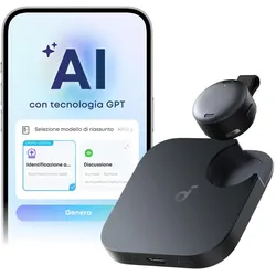 Anker soundcore Work - Portable Al voice recorder (8 GB), Diktiergerät, Schwarz