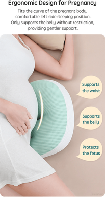 Inspire Essentials Ergonomic Pregnancy Body Pillow With Waist Support grey
