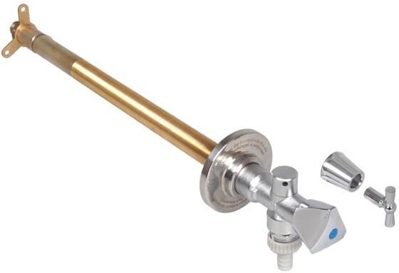 Schlösser Frost-Tec Außenarmatur 0028151550001 1/2", Dreikantgriff, mit Steckschlüssel, für Rohbau, chrom