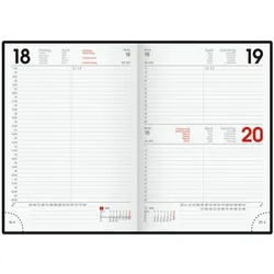 Brunnen Buchkalender 2027 schwarz, 14.5x20.6x2 cm
