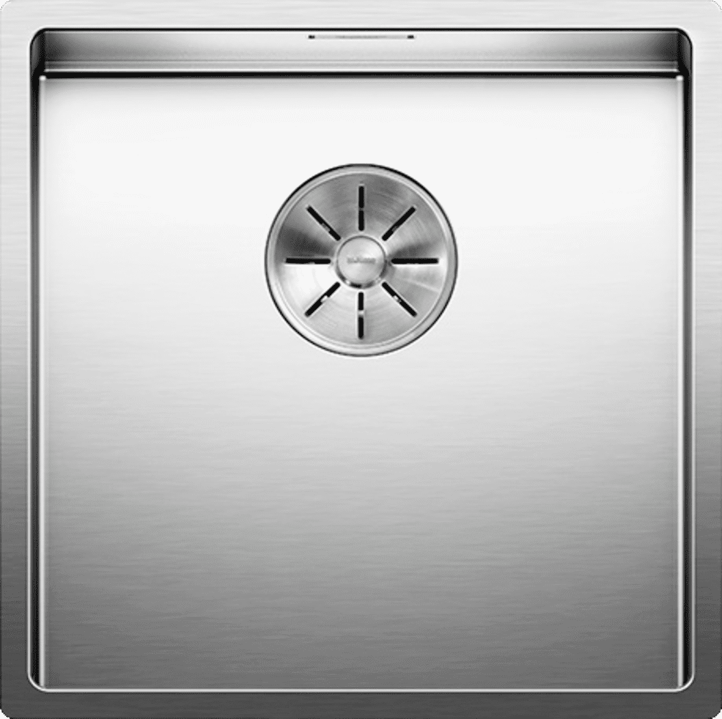 Blanco Claron évier 521572 400-IF, 44 x 44 cm, Inox soie, sans télécommande de vidange
