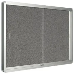 Innenvitrine mit Schiebetüren, Textil, 926 x 661 mm