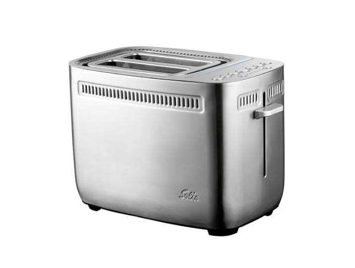 Solis Sandwich Toaster 8003 Sandwichmaker - Toster Griller - Sandwich Grill - Turbofunktion - Funktion für Bagels - Extra breite Schlitze - 7 Bräunungsstufen - Inklusive 2 Sandwichklammern