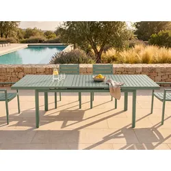 Garten-Esstisch ausziehbar - 180/240 cm - Aluminium - Grün - NAURU von MYLIA