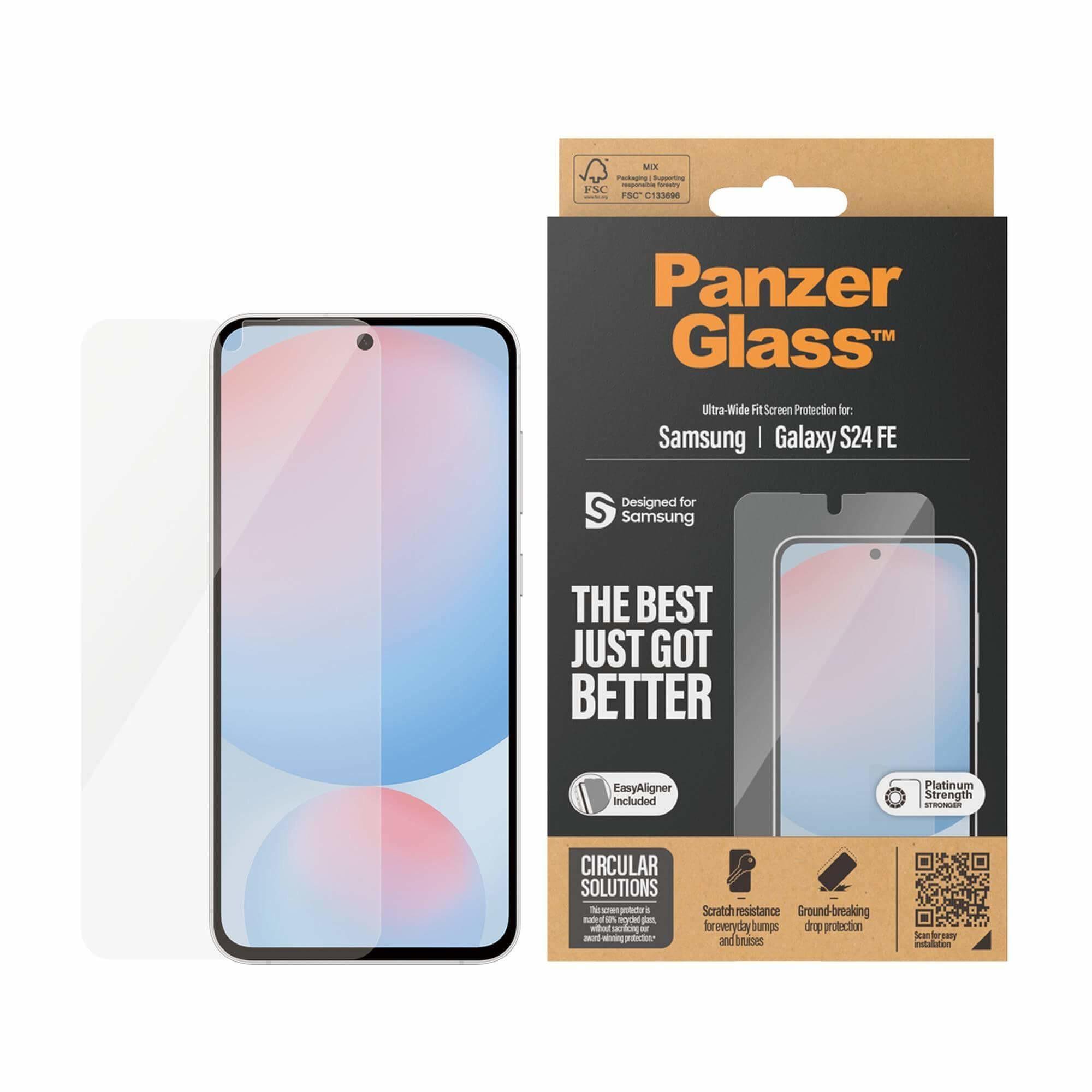 PanzerGlass Displayschutz Ultra-Wide Fit Samsung Galaxy S24 FE