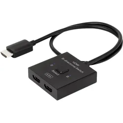 Club 3D Club3D HDMI Switch 2-in-1 bidirektional 8K60Hz/4K120Hz UHD retail, KVM Switch, Schwarz