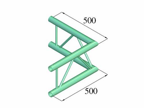 Alutruss BILOCK BQ2-PAC21V 2-Punkt Traverse Ecke 90 °