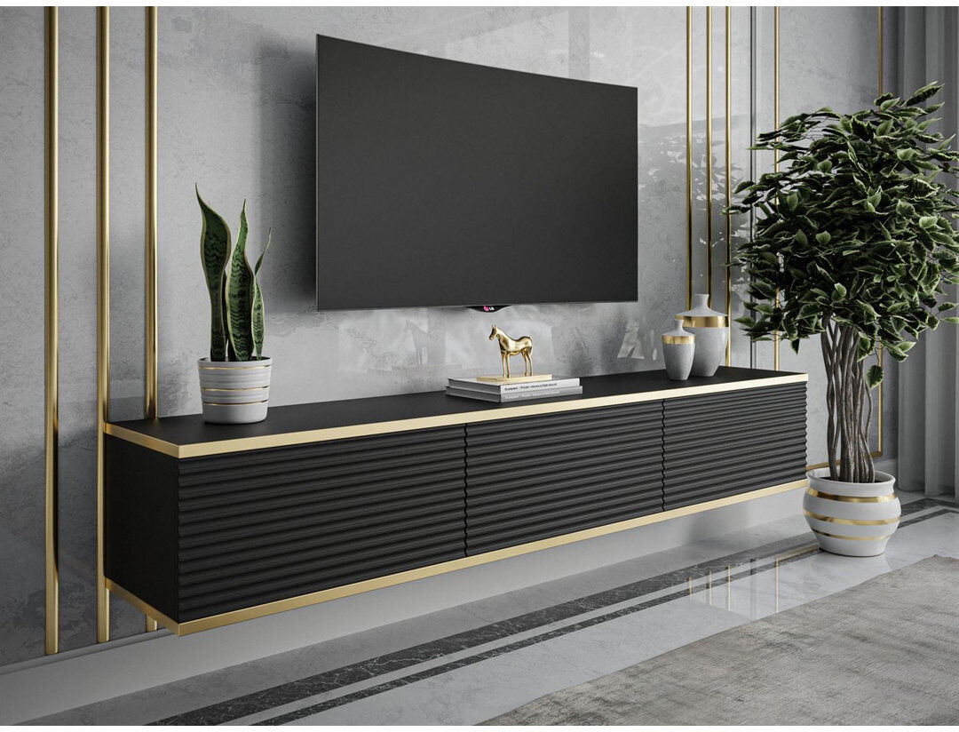 Canora Grey Almera TV stand Black 65"