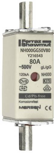 Mersen 1B659.000000 NH-Sicherung Sicherungsgröße = 000 80A 500V