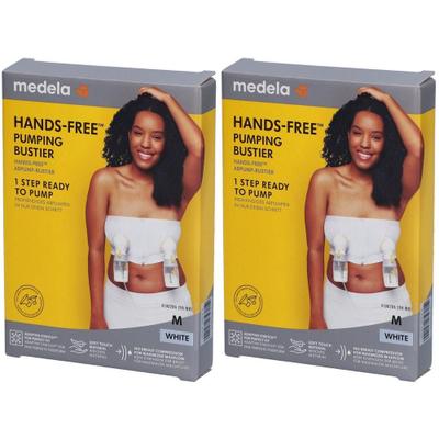 Medela hands-free pumping bustier M weiß x2 2x1 St