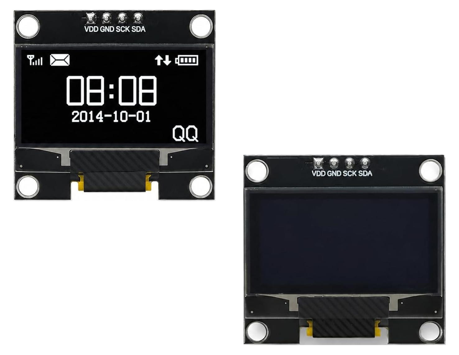 Selius 2 stuks 1,3 inch OLED-displaymodule I2C IIC 128 x 64 pixels