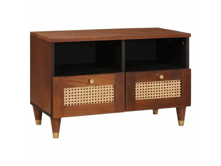 Cabinet multimédia Marron - Meuble TV - Marron 70x33 5x46 cm Bois de mangue massif A16141