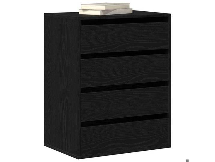 BEL-ACHAT* Buffet/Commode - Bahut Meuble Enfilade - Fonction d'affichage avec tiroir Noir 60x41x76 cm - Bois d'ingénierie Prom42780