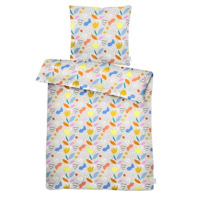 Bettwäsche APELT "Lucy", bunt, B/L: 135cm x 200cm, 1 Stk., 1 Stk., Satin (Bio-Baumwolle), B/L: 80cm x 80cm, Satin (Bio-Baumwolle), Obermaterial: 100% Baumwolle, Bettwäsche, Bettwäsche, modisches Design allover