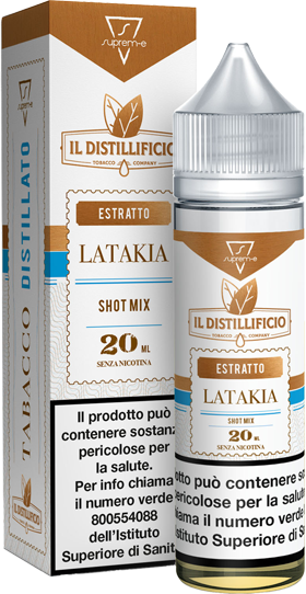 Suprem-e Latakia Il Distillificio Liquido Shot Mix 20ml Tabacco