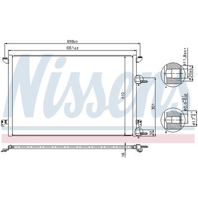 NISSENS Kondensator, Klimaanlage 940320 für CADILLAC