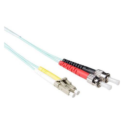 ACT 3 meter LSZH Multimode 50/125 OM3 fiber patch cable duplex with LC and ST connectors (3 m) (RL7603)