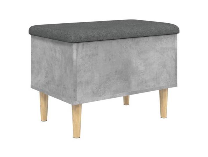 Gris Banc coffre - Banc de rangement - gris béton 62x42x46 cm bois d'ingénierie m6956