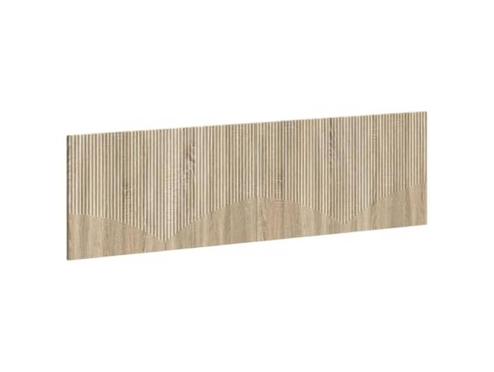 GHVBNMF Wandmontiertes Kopfteil 180x50cm Holzwerkstoff Sonoma Eiche Platzsparendes Wandbett-Paneel fürs Schlafzimmer mit integrierten Ablagefächern für Bücher und Alltagsutensilien.