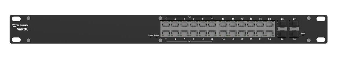 Teltonika SWM280 - Switch - L2+ - managed - 24 x 10/100/1000 (12 PoE+)