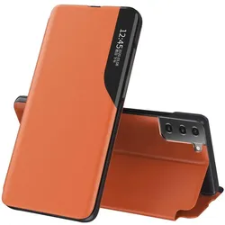 König Design Hülle Handy Schutz für Samsung Galaxy S21 Case Cover Tasche Etuis Bumper Orange (Samsung Galaxy S21), Smartphone Hülle, Orange