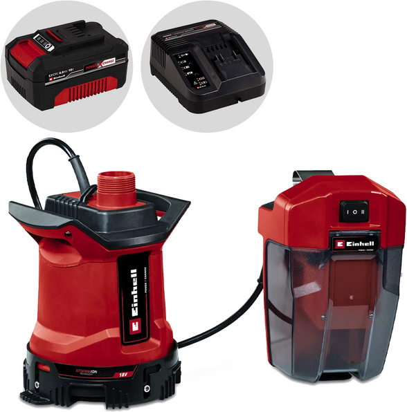Einhell GE-DP 18/25 LL Li - Akku-Schmutzwasserpumpe - 18V 5.2Ah