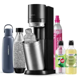 Sodastream DUO Titan Wassersprudler Bundle Titan (Storm) Allround + Sirup