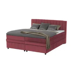 Boxbett mit Bettkasten  ¦ rot ¦ Maße (cm): B: 146 H: 106