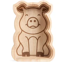 Kikkerland Spardose Piggy - natur