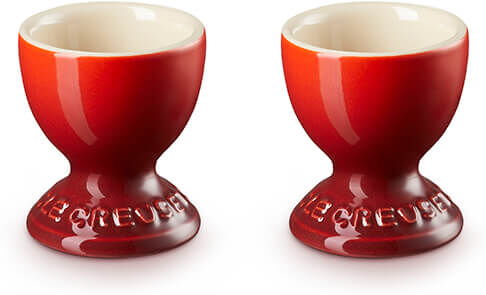 Le Creuset Cerise Stoneware Set of 2 Egg Cups