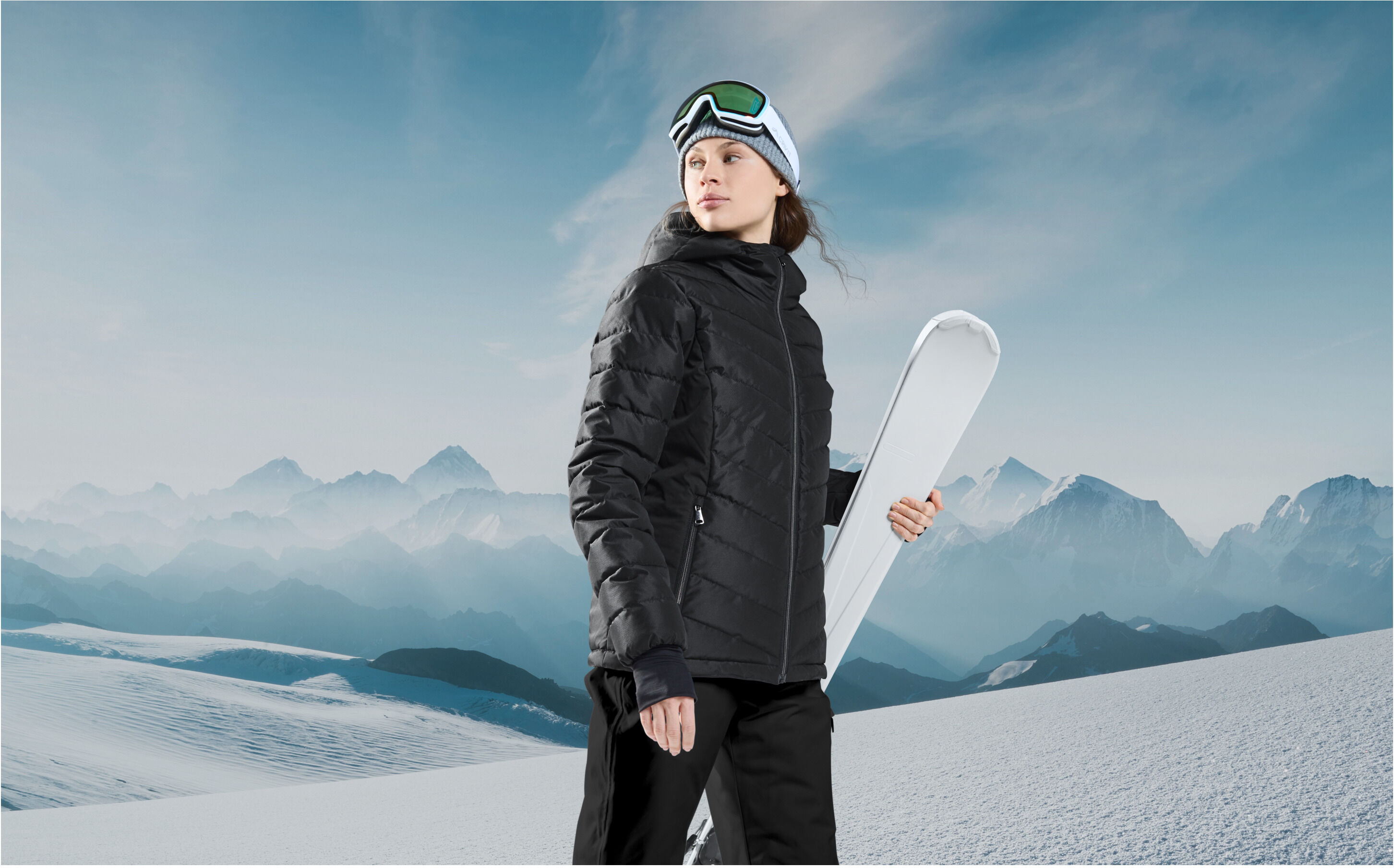 CRIVIT Damen Skijacke mit THERMOLITE® EcoMade-Technologie