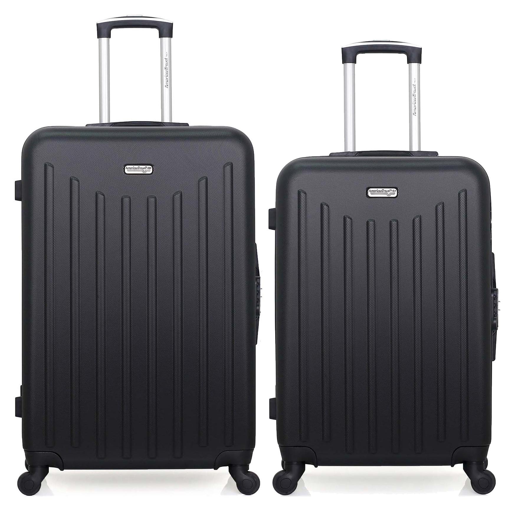 AMERICAN TRAVEL - 2er-Set - Großer Koffer und Wochenendkoffer BROOKLYN