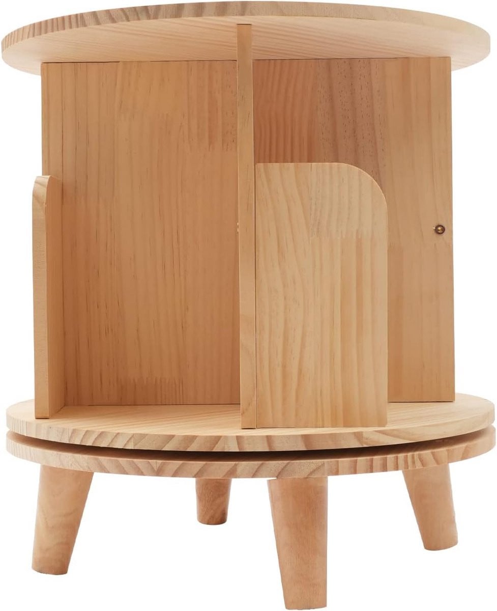 Draaibare Boekenplank met 6 Verdiepingen - 360° Roterende Vloerstaande Boekenkast Organizer