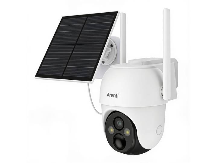 Arenti GO2T 3MP Beveiligingscamera voor buiten Accu inclusief Zonnepaneel - 2K - Beweegbaar 360 graden - Batterijgevoed - Bewegingsdetectie - Spotlight - Pan Tilt Functie - Batterij