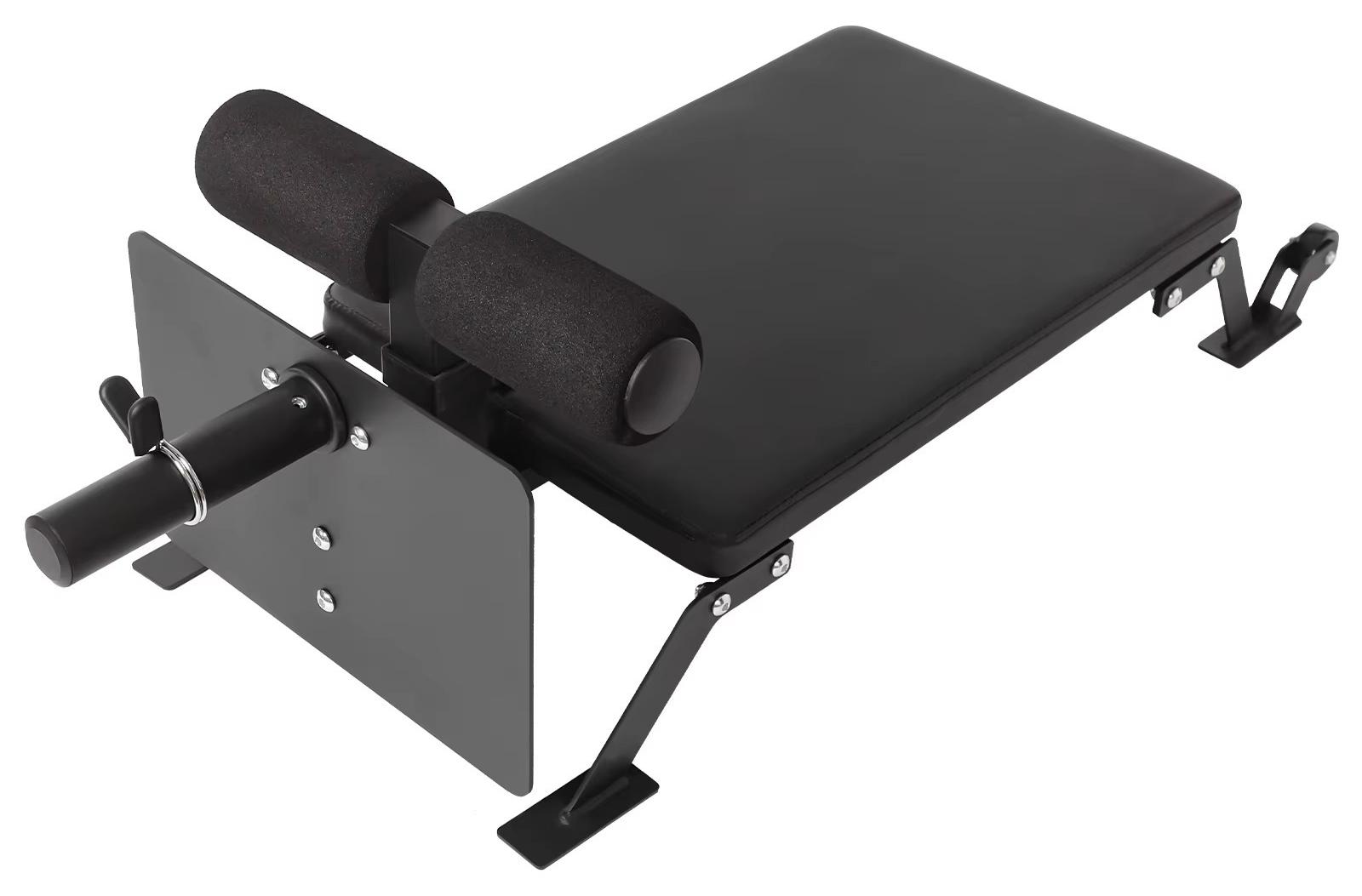 Verstellbare Trainingsbank - Beinbeuger und Beinstrecker - 4,5 cm dickes Sitzpolster - Gewichtsscheibenaufnahmen 2,5 und 5,1 cm - Belastbarkeit 100 kg - Schwarz