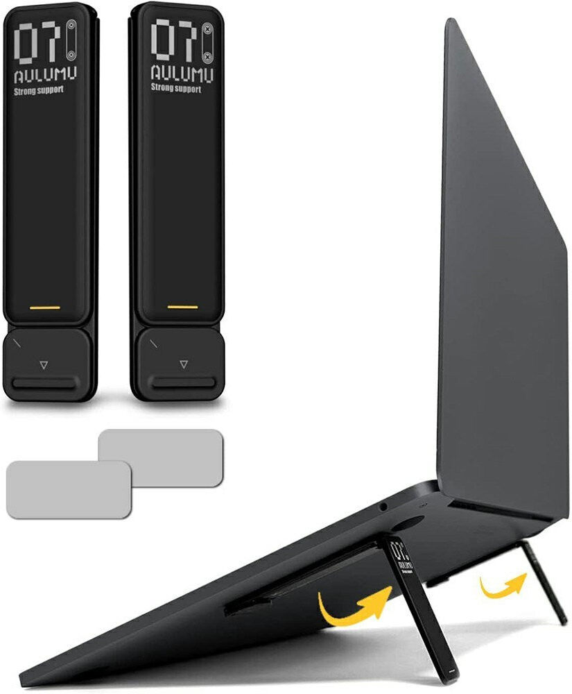 AULUMU Laptop Stander - 2 stk - Sort