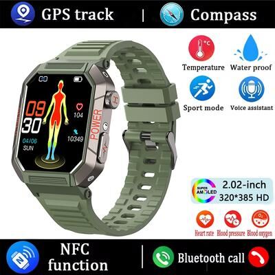 Fusion Finds Smart Watch With GPS, Bluetooth Calling & Waterproof Health Monitoring For Men & Women green